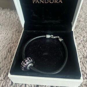 Pandora Black and Purple Charm Bracelet